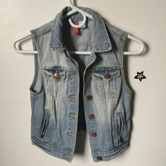 h&m denim vest